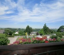 Blick vom Balkon Landgasthof Bei Steggers in Obermarsberg