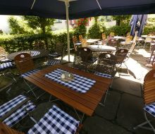 Biergarten im&nbsp; Gasthaus zum L&ouml;wen Hofgeismar-H&uuml;mme