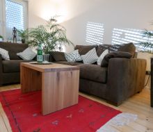 Sitzecke im Zimmer in Pension Franzb&auml;cker in Warburg